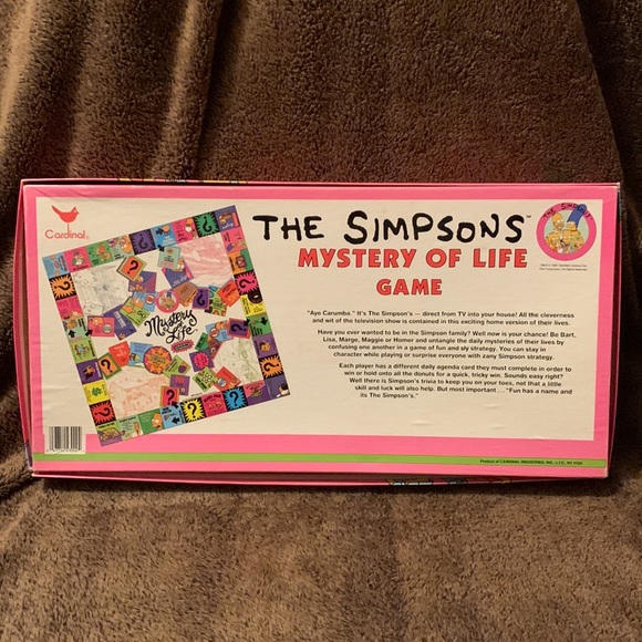 The Simpsons Mystery of Life Game Cardinal Industries no 4300 board game 1990 - Picture 2 of 10